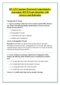 RN ATI Capstone Proctored Comprehensive &NewLine;Assessment 2019 B Exam Questions with &NewLine;Answers and Rationales