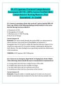RN ATI Capstone Proctored Comprehensive &NewLine;Assessment 2019 B &vert; 100&percnt; Correct Verified Q&A &vert; &NewLine;Comprehensive Nursing Mastery &vert; Pass &NewLine;Guaranteed - A&plus; Graded 