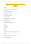 NUR150 Hondros Questions with Correct&NewLine;Answers