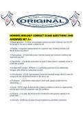 HONORS BIOLOGY CORRECT EXAM QUESTIONS AND ANSWERS SET A&period;pdf
