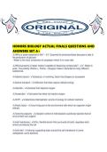 HONORS BIOLOGY ACTUAL FINALS QUESTIONS AND ANSWERS SET A&period;pdf