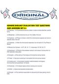HONORS BIOLOGY EVALUATION TEST QUESTIONS AND ANSWERS SET A&period;pdf