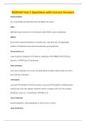 NUR150 Test 1 Questions with Correct Answers