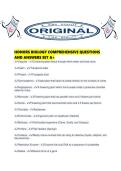 HONORS BIOLOGY COMPREHENSIVE QUESTIONS AND ANSWERS SET A&period;pdf