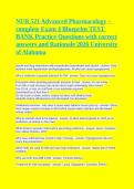 Testbank for NUR 521 Advanced Pharmacology Exam 4 Blueprint Practice Questions &vert; University of Alabama &vert; 2026 Update &vert; Correct Answers & Rationales &vert; A&plus; Graded