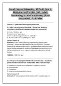 Grand Canyon University - ANP 650 Quiz 1 &vert; &NewLine;100&percnt; Correct Verified Q&A &vert; Adult&NewLine;Gerontology Acute Care Mastery &vert; Pass &NewLine;Guaranteed - A&plus; Graded 