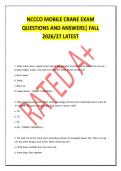 NCCCO MOBILE CRANE EXAM QUESTIONS AND ANSWERS&period;