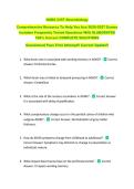 NURS 5357 Neurobiology &NewLine;Comprehensive Resource To Help You Ace 2026-2027 Exams &NewLine;Includes Frequently Tested Questions With ELABORATED &NewLine;100&percnt; Correct COMPLETE SOLUTIONS &NewLine;Guaranteed Pass First Attempt&excl;&excl; Current Update&excl;&excl;
