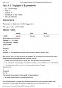 HST 309 Quiz 2&colon; Voyages of Exploration &vert; Questions with Correct Answers &vert; 2026 Update &vert; 100&percnt; Correct&period;&NewLine;