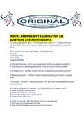 DENTAL RADIOGRAPHY EXAMINATION ALL QUESTIONS AND ANSWERS SET A&period;pdf