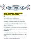 DENTAL RADIOGRAPHY CORRECT EXAMS QUESTIONS AND ANSWERS SET A&period;pdf