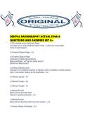 DENTAL RADIOGRAPHY ACTUAL FINALS QUESTIONS AND ANSWERS SET A&period;pdf