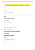 NUR 242 Urine Questions with Correct Answers