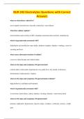NUR 242 Electrolytes Questions with Correct&NewLine;Answers