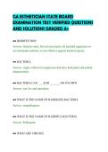 GA ESTHETICIAN STATE BOARD&NewLine;EXAMINATION TEST VERIFIED QUESTIONS&NewLine;AND SOLUTIONS GRADED A&plus;