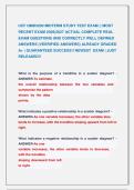 UCF QMB3200 MIDTERM STUDY TEST EXAM &vert;&vert; MOST &NewLine;RECENT EXAM 2026&vert;2027 ACTUAL COMPLETE REAL &NewLine;EXAM QUESTIONS AND CORRECTLY WELL DEFINED &NewLine;ANSWERS &lpar;VEERIFIED ANSWERS&rpar; ALREADY GRADED &NewLine;A&plus; &vert; GUARANTEED SUCCESS&excl;&excl; NEWEST  EXAM &vert; JUST  &NewLine;RELEASED&excl;&excl;