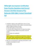 Millwright Journeyman Certification &NewLine;Exam Practice Questions And Correct &NewLine;Answers &lpar;Verified Answers&rpar; Plus &NewLine;Rationale 2026 Q&A&vert; Instant Download &NewLine;Pdf 
