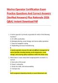 Marina Operator Certification Exam &NewLine;Practice Questions And Correct Answers &NewLine;&lpar;Verified Answers&rpar; Plus Rationale 2026 &NewLine;Q&A&vert; Instant Download Pdf  