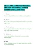GIA COLORED STONE UPDATED ACTUAL&NewLine;QUESTIONS AND CORRECT ANSWERS&NewLine;COMPREHENSIVE STUDY GUIDE&NewLine;