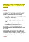 NSG 5240 Advanced Pharmacology  midterm Exam &vert; Complete &NewLine;Practice QUESTIONs&comma; Verified Answers & Detailed Rationales &NewLine;&lpar;2026&sol;2027&rpar;  