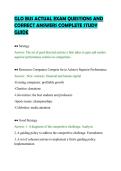 GLO BUS ACTUAL EXAM QUESTIONS AND&NewLine;CORRECT ANSWERS COMPLETE STUDY&NewLine;GUIDE