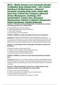 MICP &ndash; Mobile Intensive Care Paramedic &lpar;Alaska&rpar; Certification Exam Updated 2026 &vert; 300&plus; Practice Questions & Verified Answers &vert; Advanced Paramedic Licensing Study Guide&comma; Alaska EMS Exam Prep&comma; Critical Care Transport&comma; Advanced Airway Management&comma; Cardiology&comma;