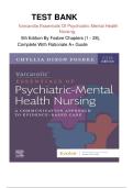 TEST BANK Varcarolis&rsquo; Essentials of Psychiatric Mental Health Nursing&colon; A Communication Approach to Evidence-Based Care 5th Edition By Chyllia D Fosbre &vert;chapter 1-28 Complete Version&vert; 100&percnt; PASS LATEST