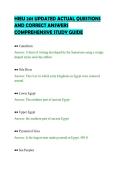 HIEU 201 UPDATED ACTUAL QUESTIONS&NewLine;AND CORRECT ANSWERS&NewLine;COMPREHENSIVE STUDY GUIDE&NewLine;