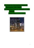 TEST BANK &vert; International Financial Management&comma; 10th Edition by Cheol Eun&comma; Bruce G&period; Resnick & Tuugi Chuluun &vert; Complete Chapters 1&ndash;16 &vert; Verified Questions & Answers