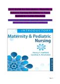 TEST BANK &vert; Introductory Maternity & Pediatric Nursing&comma; 5th Edition by Nancy Hatfield & Cynthia Kincheloe &vert; Complete Chapters &vert; Verified Questions & Rationales