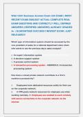 WGU C201 Business Acumen Exam &vert;OA EXAM &vert;&vert; MOST &NewLine;RECENT EXAM 2026&vert;2027 ACTUAL COMPLETE REAL  &NewLine;EXAM QUESTIONS AND CORRECTLY WELL DEFINED &NewLine;ANSWERS &lpar;VEERIFIED ANSWERS&rpar; ALREADY GRADED &NewLine;A&plus; &vert; GUARANTEED SUCCESS&excl;&excl; NEWEST EXAM &vert; JUST &NewLine;RELEASED&excl;&excl;