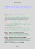 HEALTHCARE POLICY AND ECONOMICS &vert; COMPLETE EXAM QUESTIONS AND  100&percnt; VERIFIED ANSWERS &vert; PASS GUARANTEE LATEST VERSION