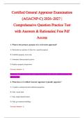 Certified General Appraiser Examination &NewLine;&lpar;AGACNP-C&rpar; 2026&ndash;2027 &vert; &NewLine;Comprehensive Question Practice Test &NewLine;with Answers & Rationales&vert; Free Pdf &NewLine;Access