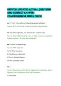 HRPYC81 UPDATED ACTUAL QUESTIONS&NewLine;AND CORRECT ANSWERS&NewLine;COMPREHENSIVE STUDY GUIDE&NewLine;