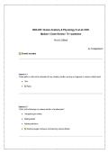 BIOL 252 HUMAN ANATOMY & PHYSIOLOGY II WITH LAB &vert; MODULE 1 EXAM REVIEW &vert; 70&plus; VERIFIED QUESTIONS & ANSWERS SUMMARY &vert; PORTAGE LEARNING