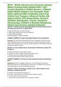 MICP &ndash; Mobile Intensive Care Paramedic &lpar;Alaska&rpar; Master Licensing Exam Updated 2026 &vert; 350&plus; Practice Questions & Verified Answers &vert; Ultimate Alaska Mobile Intensive Care Paramedic Study Guide&comma; Advanced EMS Certification Exam Prep&comma; Critical Care Transport&comma; A