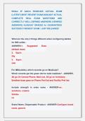 Willow IP Admin RX305&sol;405 ACTUAL EXAM &NewLine;&lpar;LATEST&rpar; MOST RECENT EXAM 2026&vert;2027 ACTUAL &NewLine;COMPLETE REAL EXAM QUESTIONS AND &NewLine;CORRECTLY WELL DEFINED ANSWERS &lpar;VERIFIED &NewLine;ANSWERS&rpar; ALREADY GRADED A&plus; GUARANTEED &NewLine;SUCCESS&excl;&excl;&excl; NEWEST EXAM &vert; JUST RELEASED&excl;