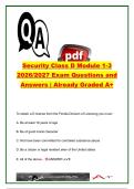 Florida Security Class D Module 1&ndash;3 Exam Questions and Correct Answers &lpar;200&plus; Questions&rpar; &vert; Chapter 493&comma; Security Officer Duties&comma; Legal Authority&comma; Ethics&comma; Court Procedures & Use of Force