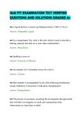 IAAI FIT EXAMINATION TEST VERIFIED&NewLine;QUESTIONS AND SOLUTIONS GRADED A&plus;
