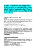 CAPA&sol;CPAN Review 2026 Exam Questions and Answers &vert; 1&comma;500&plus; Practice Questions &vert; Perianesthesia Nursing&comma; Pharmacology&comma; PACU Care&comma; Anesthesia&comma; Fluids & Electrolytes &vert; ASPAN Certification Review&NewLine;
