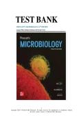 Prescott's Microbiology 12th Edition by Willey &vert; Complete Test Bank Chapters 1&ndash;43 &vert; Questions&comma; Answers & A&plus; Exam Success Guide