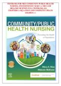 TEST BANK &vert; Community&sol;Public Health Nursing&colon; Promoting the Health of Populations&comma; 8th Edition by Mary A&period; Nies & Melanie McEwen &vert; Complete Chapters 1&ndash;34 &vert; Verified Questions