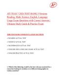 ATI TEAS 7 2026 TEST BANK 5 Versions Reading&comma; Math&comma; Science&comma; English&comma; Language Usage Exam Questions with Correct Answers &vert; Ultimate Study Guide & Practice Exam &vert; All Versions Covered Instant Pdf Download
