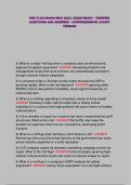 RED FLAG MANIA-WGU D223 &vert; EXAM READY - VERIFIED QUESTIONS AND ANSWERS - COMPREHENSIVE LATEST VERSION