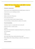 NURS 752 Test 2 Questions with 100&percnt; Correct&NewLine;Answers