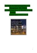 TEST BANK &vert; International Financial Management&comma; 10th Edition by Cheol Eun&comma; Bruce G&period; Resnick & Tuugi Chuluun &vert; Complete Chapters 1&ndash;16 &vert; Verified Questions & Answers