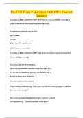 Psy 5330 Week 9 Questions with 100&percnt; Correct&NewLine;Answers
