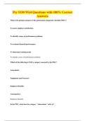 Psy 5330 Wk4 Questions with 100&percnt; Correct&NewLine;Answers