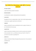 Psy 5330 Ch&period;1 Questions with 100&percnt; Correct&NewLine;Answers