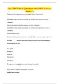 Psy 5330 Week 8 Questions with 100&percnt; Correct&NewLine;Answers